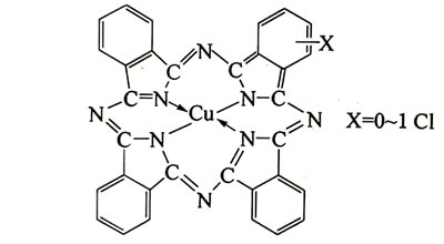 颜料蓝15:1分子结构图